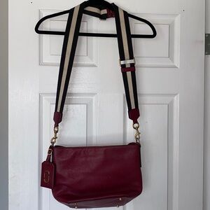 Marc Jacobs Burgundy Leather Crossbody Bag